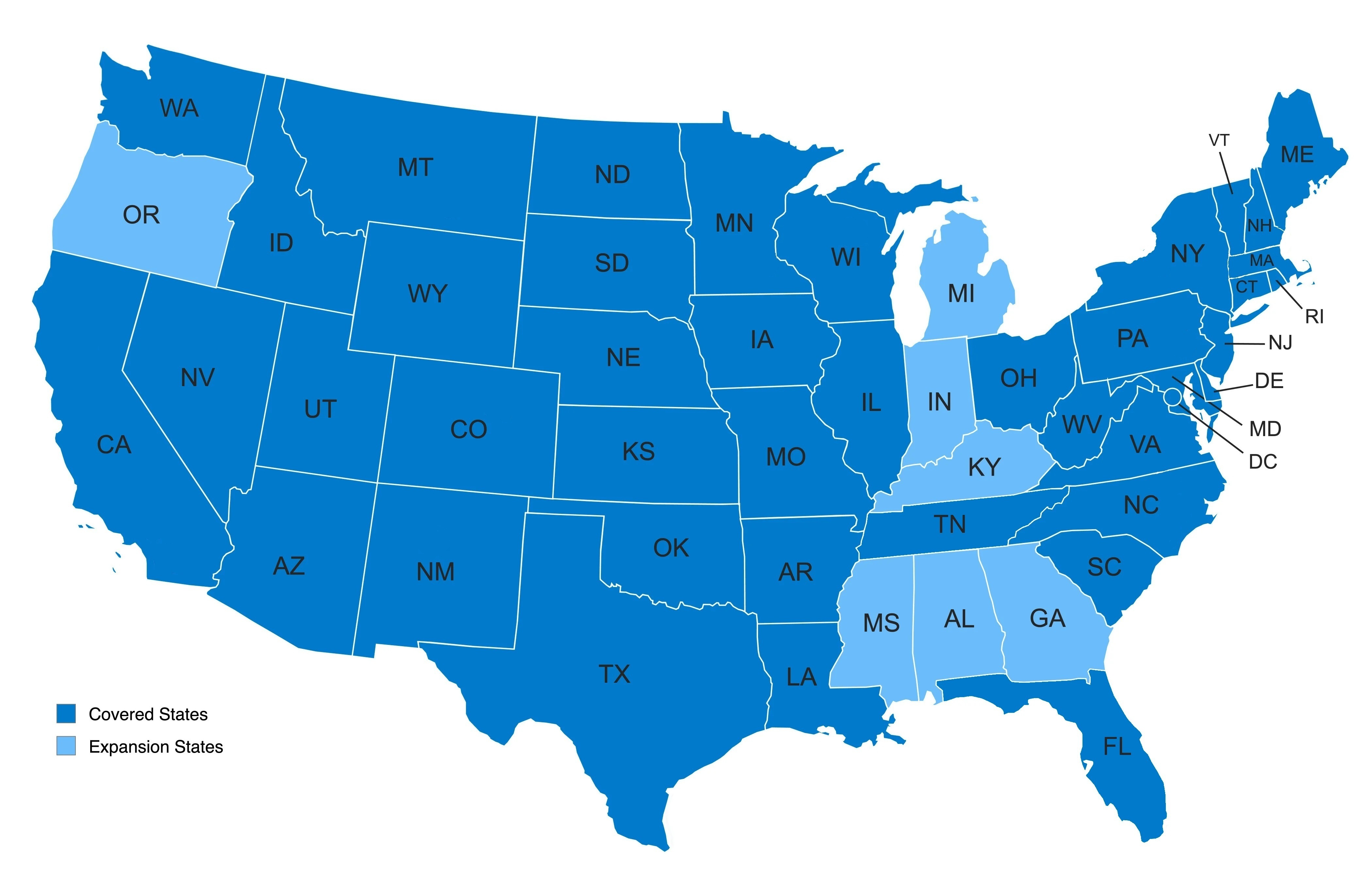 Service Area Map